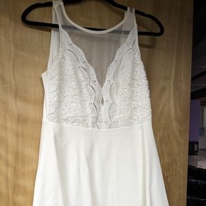 White semi formal dress